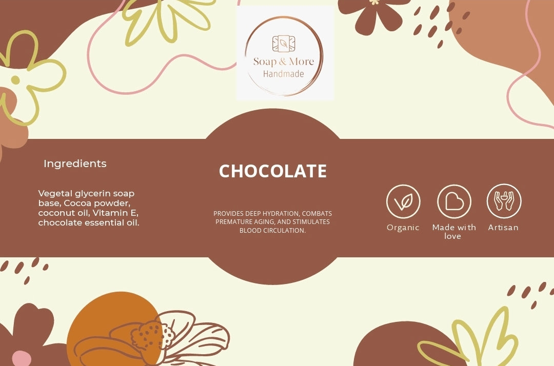 Handmade Artisan Soap-Chocolate-Set of 4