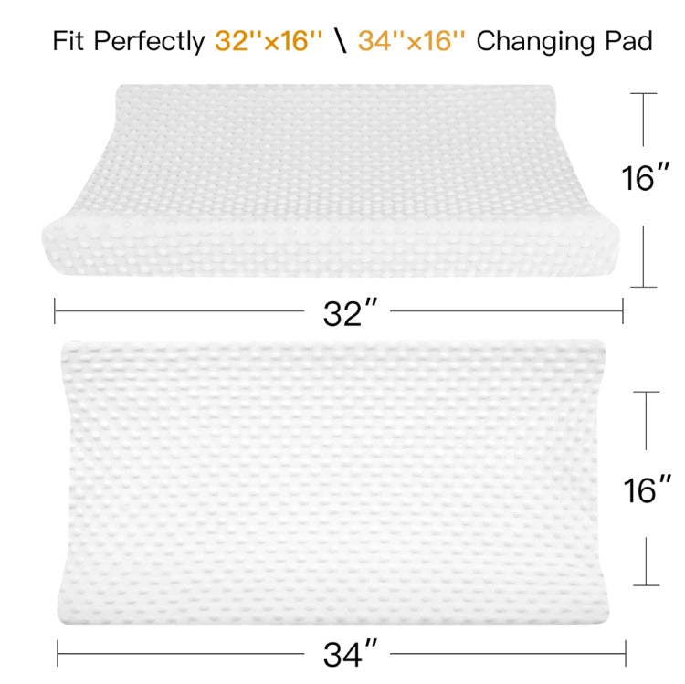 Ultra Soft Minky Dots Changing Table Cover Sheets Set of 2