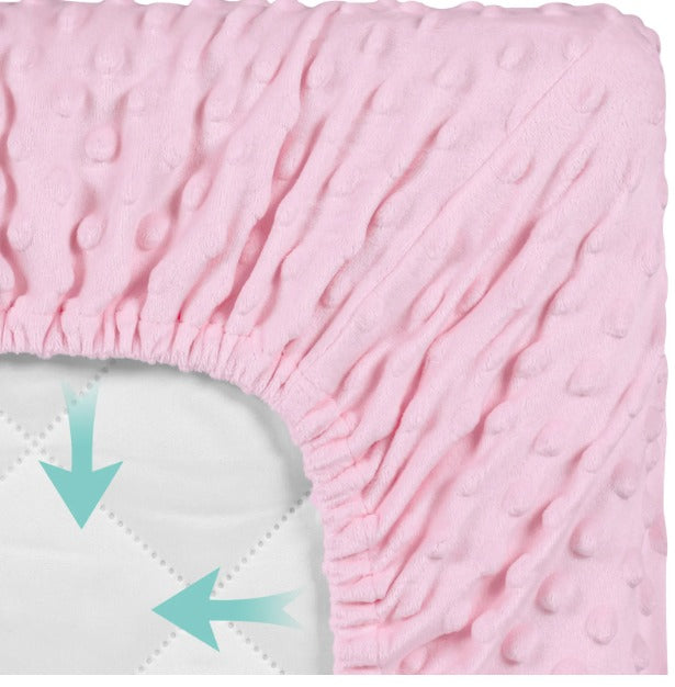 Ultra Soft Minky Dots Changing Table Cover Sheets Set of 2