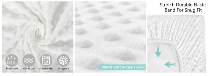 Ultra Soft Minky Dots Changing Table Cover Sheets Set of 2