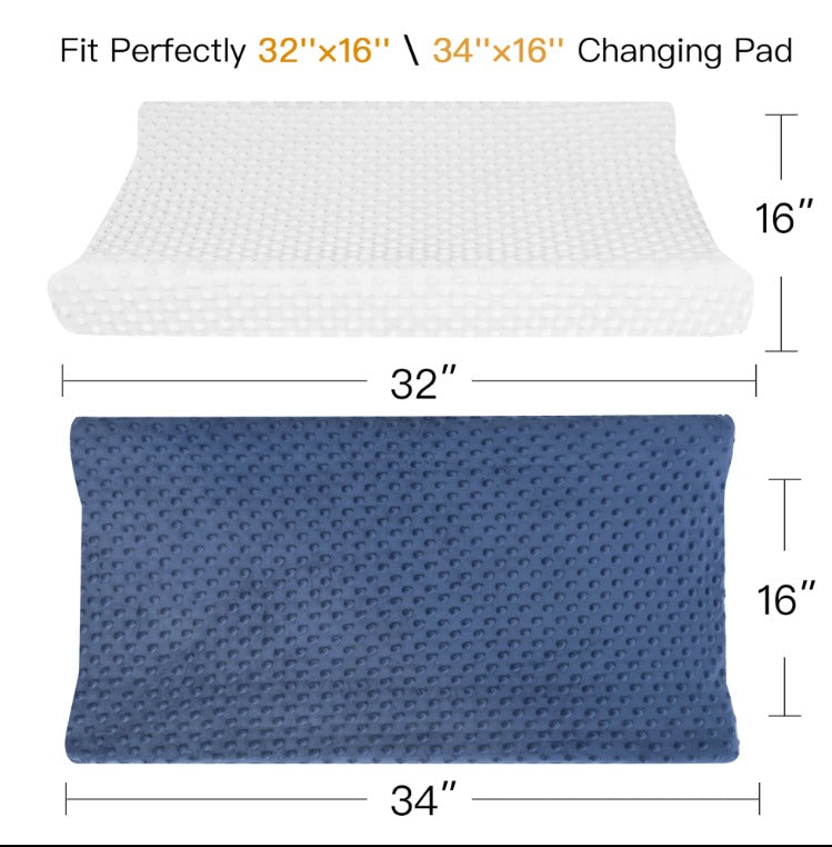 Ultra Soft Minky Dots Changing Table Cover Sheets Set of 2
