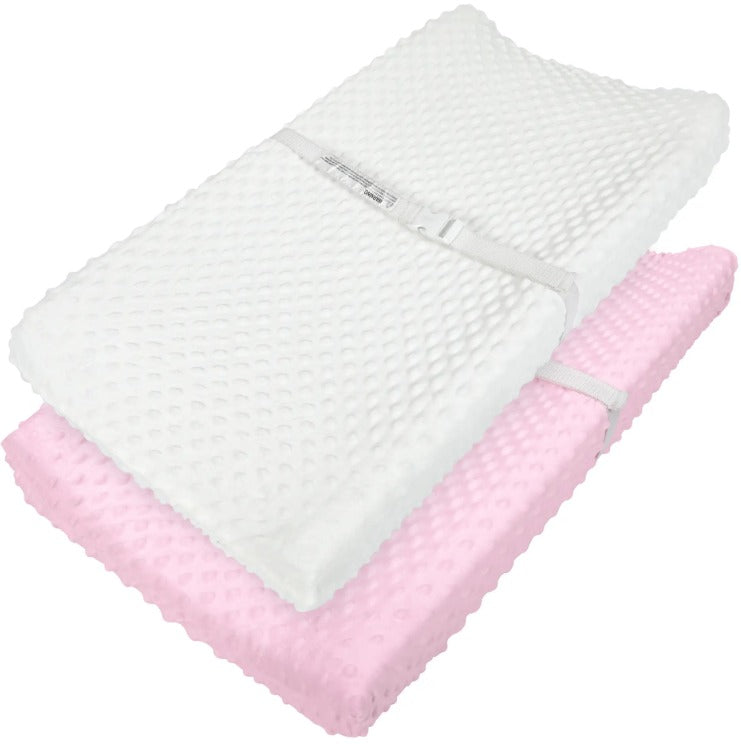 Ultra Soft Minky Dots Changing Table Cover Sheets Set of 2
