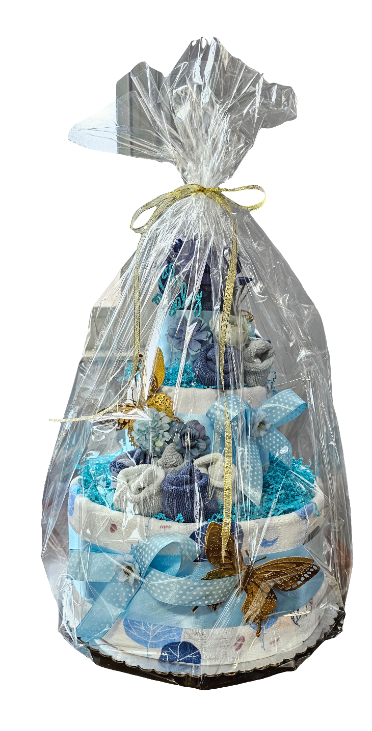 Diaper Cake Light Blue