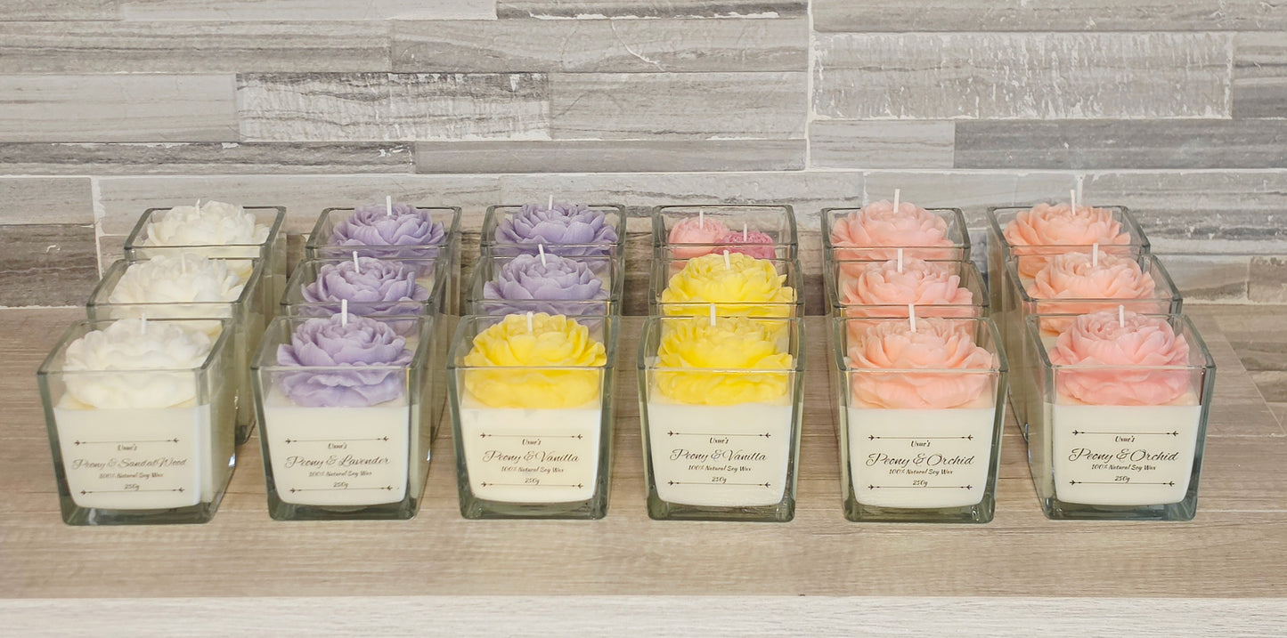 Velas Aromaticas en Cristal