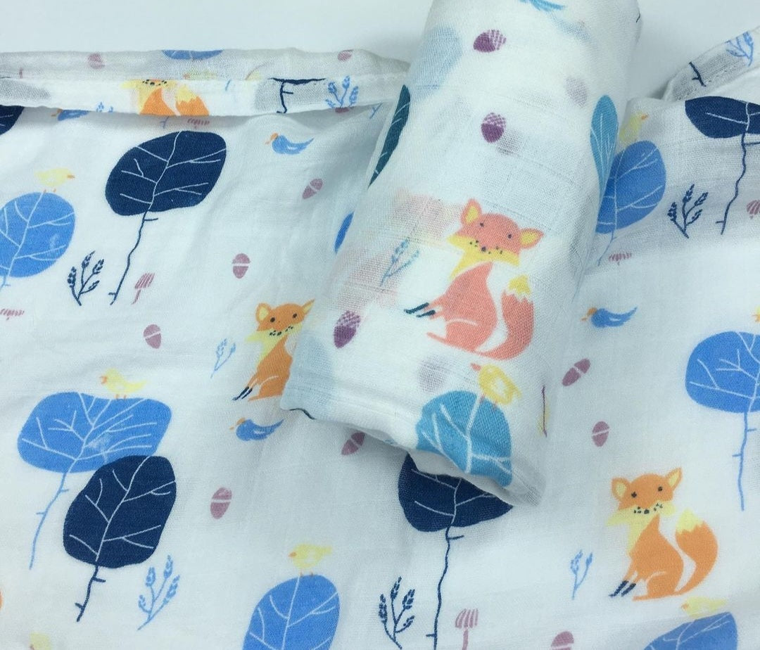 Muslin Swaddle Blanket for Newborn | 70% Bamboo 30% Cotton. Receiving Blanket Swaddle Wrap