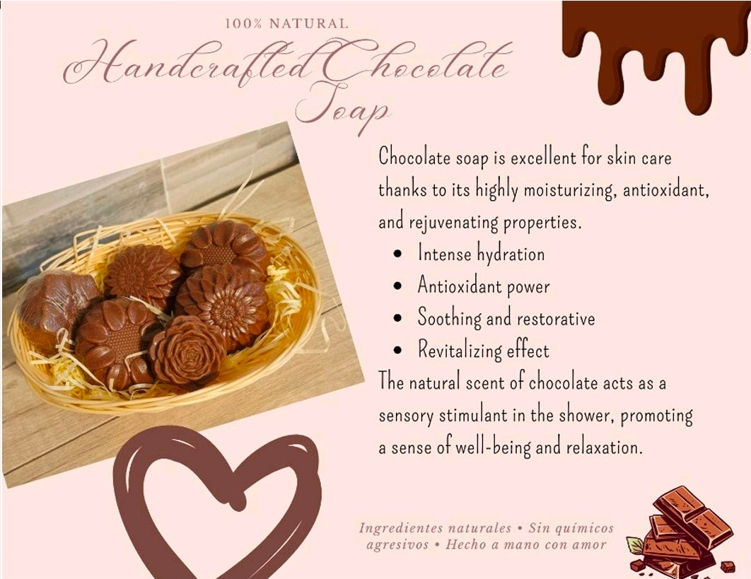 Handmade Artisan Soap-Chocolate-Set of 4
