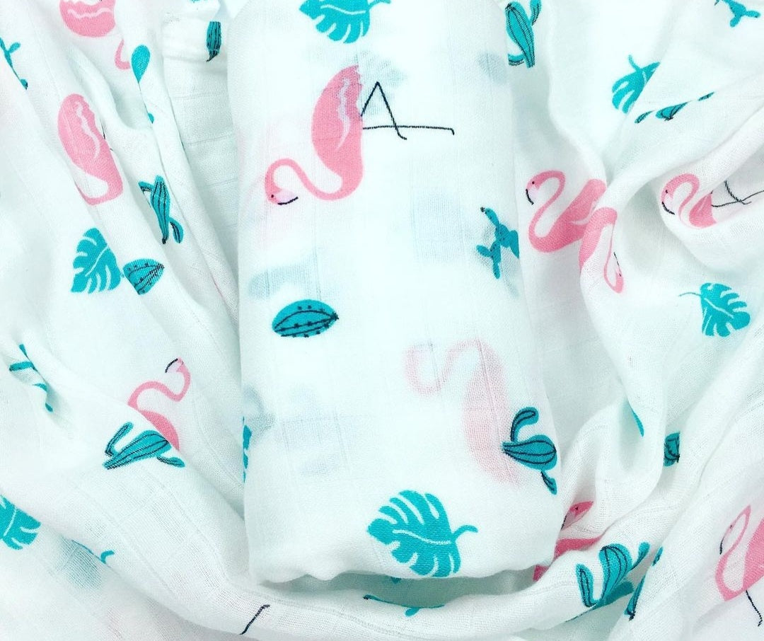 Muslin Swaddle Blanket for Newborn | 70% Bamboo 30% Cotton. Receiving Blanket Swaddle Wrap