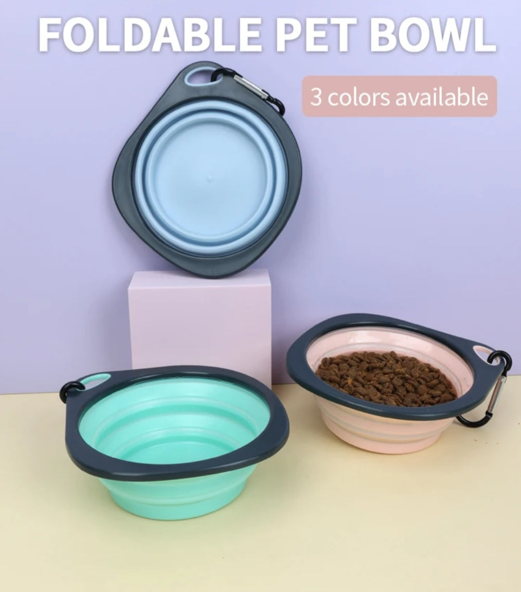 Foldable Dog Water Bowl