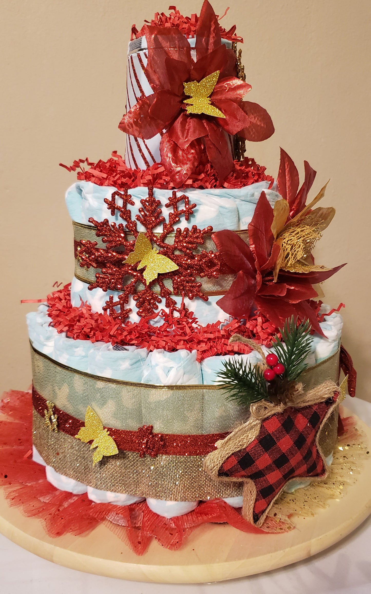 Red Diapers Cake