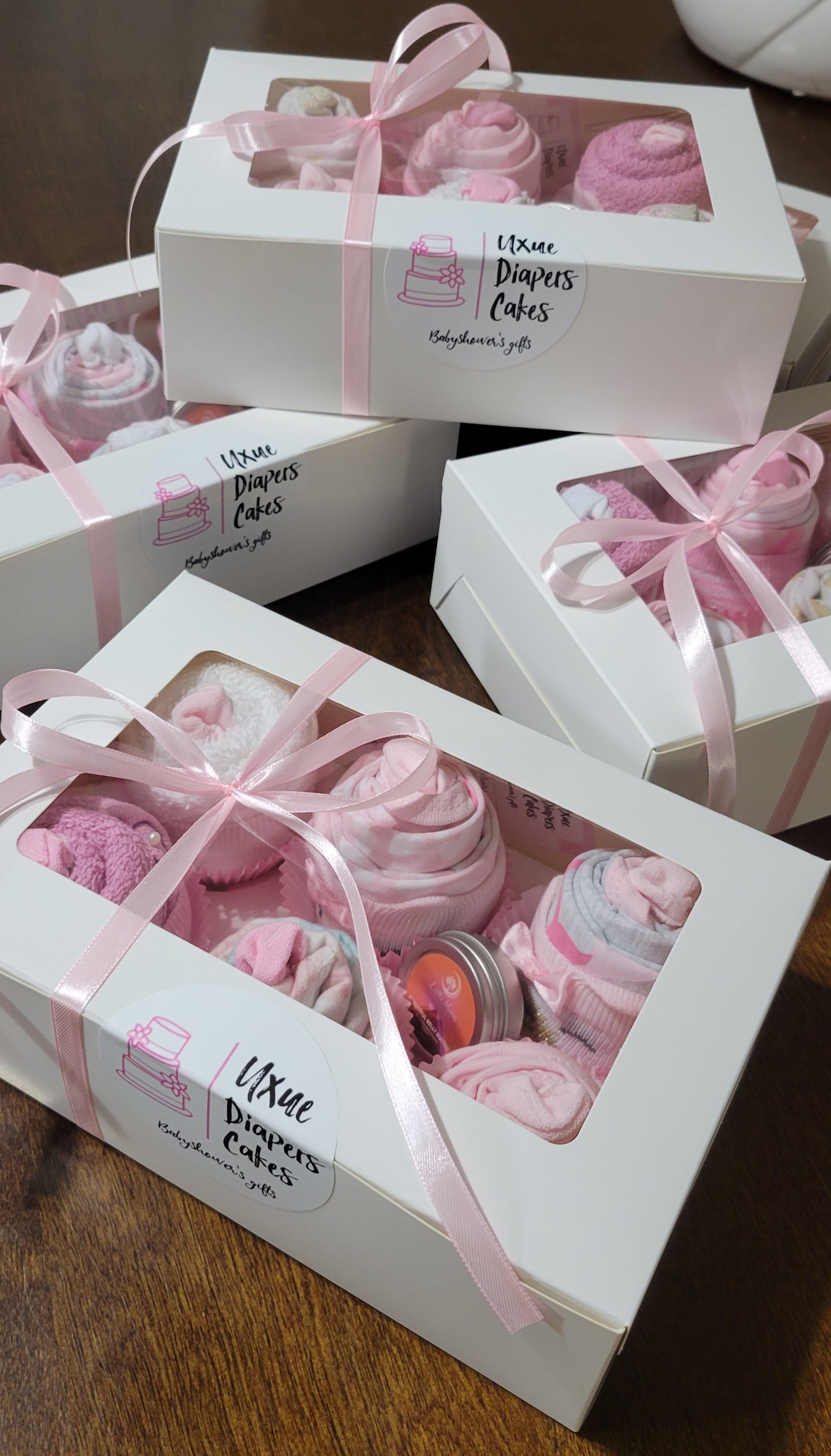 Pink baby Cupcakes-6 units