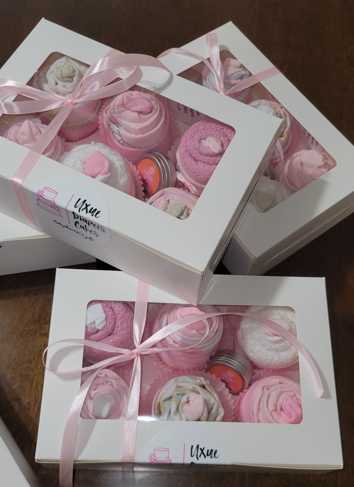 Pink baby Cupcakes-6 units