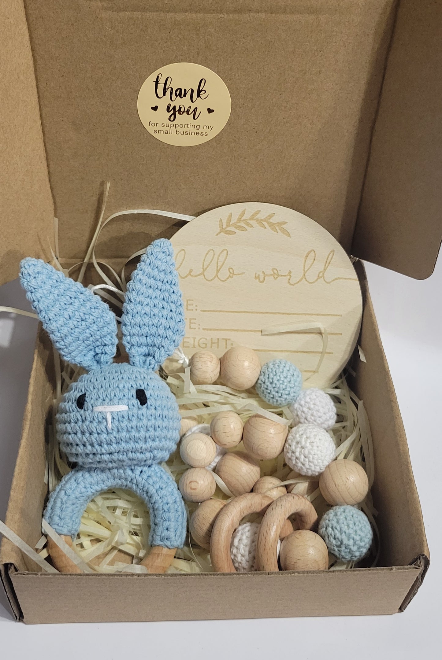 Baby Bunny Crochet Wooden Set- 4 Pieces