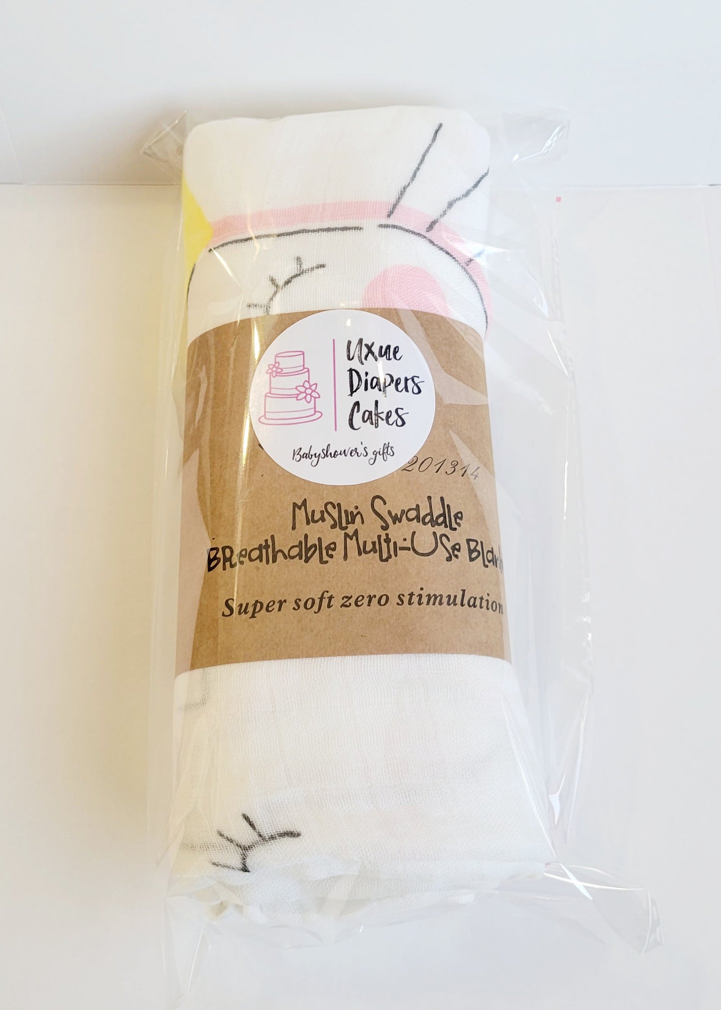 Muslin Swaddle Blanket for Newborn | 70% Bamboo 30% Cotton. Receiving Blanket Swaddle Wrap