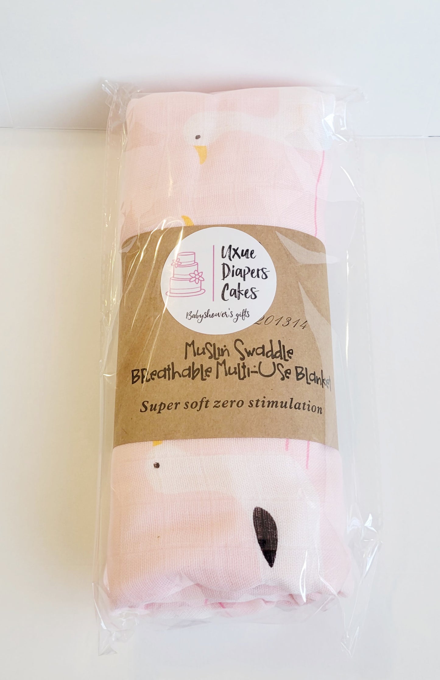 Muslin Swaddle Blanket for Newborn | 70% Bamboo 30% Cotton. Receiving Blanket Swaddle Wrap